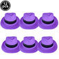 UV Neon Glow Party Hats – Blacklight Fluorescent Plastic Hats for Kids & Adults