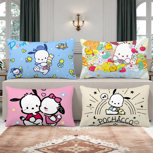 kawaii cute art p-Pochacco cushion cover Rectangle Pillow Covers Home Sofa living Room Office Coffee Shop Pillowcase hogar