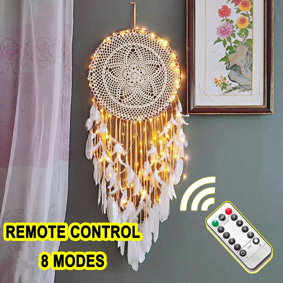 big dream catcher hanging/light decoration nordic decoration home girls room/nursery/kids decor dreamcatcher children room new 5