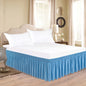 Top Selling Classic Thick Solid ColorWell Made Ruffles Bed Skirt With Wrinkle and Fade Resistant Fabric and  Widen Elastic Belt