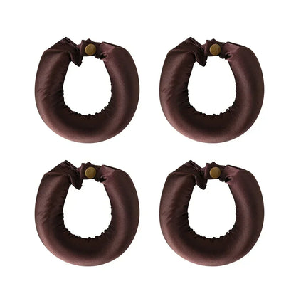 Heatless Satin Hair Curling Rod Headband – No‑Heat Soft Sleep Rollers for Effortless Lazy Curls