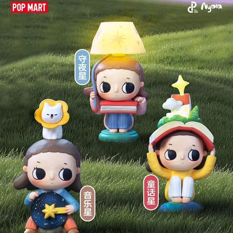 POPMART Nyota We Are All Stars Series Original Blind Box - Cute Anime Action Figure Mystery Surprise Ornament Figurines