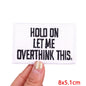 Letter Embroidered Patch Cartoon/Personality Letter Slogan Patch Iron On Patches For Clothing thermoadhesive Patches Sew Badges