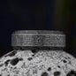 Vintage Lucifer Seal Signet Ring – Gothic Punk 316L Stainless Steel Black Stone