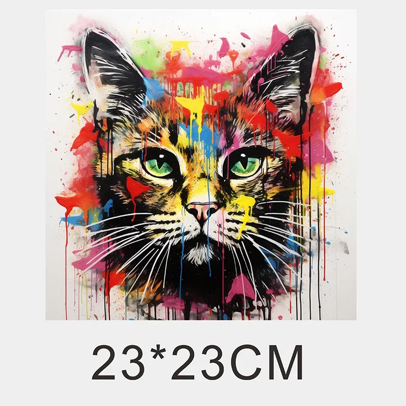 Graffiti Animal Iips Fashion Iron Sticker Patch For Clothing T-shirt DIY Hoodie Jacket Sticker DTF PPatch Is Waterproof