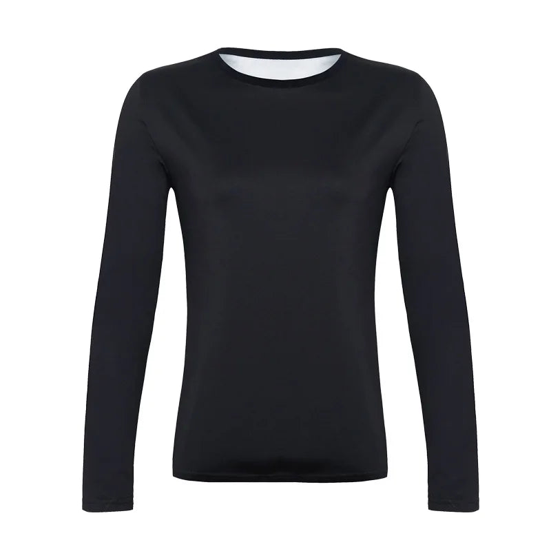 Neoprene Black Sweat Sauna Shapewear T-Shirt for Women