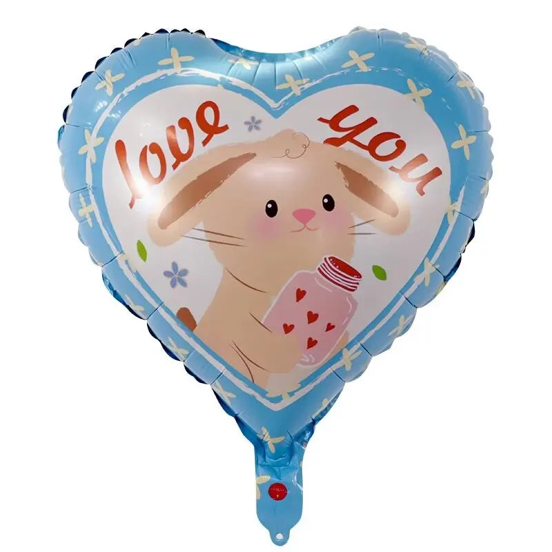 50‑Pack 18" Valentine’s Day Heart Foil Balloons – “I Love You” Helium Wedding & Romantic Party Decorations