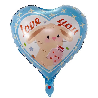50‑Pack 18" Valentine’s Day Heart Foil Balloons – “I Love You” Helium Wedding & Romantic Party Decorations