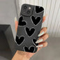 Love Heart Soft Silicone Phone Case For iPhone 16 15 14 Pro Max Plus 11 12 13 Pro Plus X XS XR Shockproof Cover