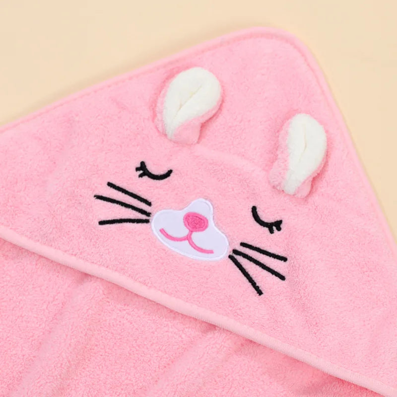 Baby Cartoon Hooded Towel Blanket