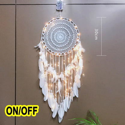big dream catcher hanging/light decoration nordic decoration home girls room/nursery/kids decor dreamcatcher children room new 5