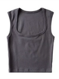 Deep Square Collar Crop Top