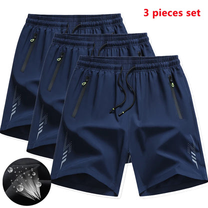 Men’s 3‑Pack Quick‑Dry Running Shorts – Gym, Training & Summer Sports