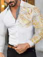 Men’s Long Sleeve Button‑Up Shirt