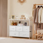 JHK Shoe Cabinet Dresser With 5 Fabric Drawers  Space Saving Cabinet  Home Furniture