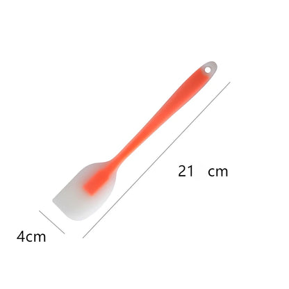 Baking Tools Spatula Integrated High Temperature Cake Cream Silicone Spatula Translucent Head Spatula Baking Tools Kitchen Tools
