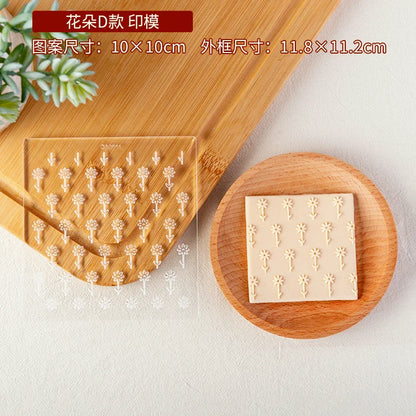 New Plant Flower Cookie Embosser Mould Spring Easter Party Fondant Biscuit Mold Cake Decorating Tools Acrylic Icing Cookie Mould