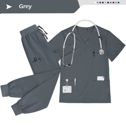 Wholesale Nurse Uniform Set Doctor Nurses Dental Hospital Uniforms Joggers Pants Sets Beauty Spa Nursing Articles Scrub Workwear