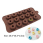 (59-87) Handmade Chocolate Candy Mould Jelly Pudding Ice Mold Insect Rose Heart Shape Silicone Moulds Baking Tool