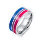 Pride Parade Lesbian Gay LGBT Pride Ring, Bisexual Non-binary Pride Multicolor Rainbow Ring, Love Promise Wedding Jewelry