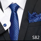 Tie Pocket Squares Cufflink Necktie Set