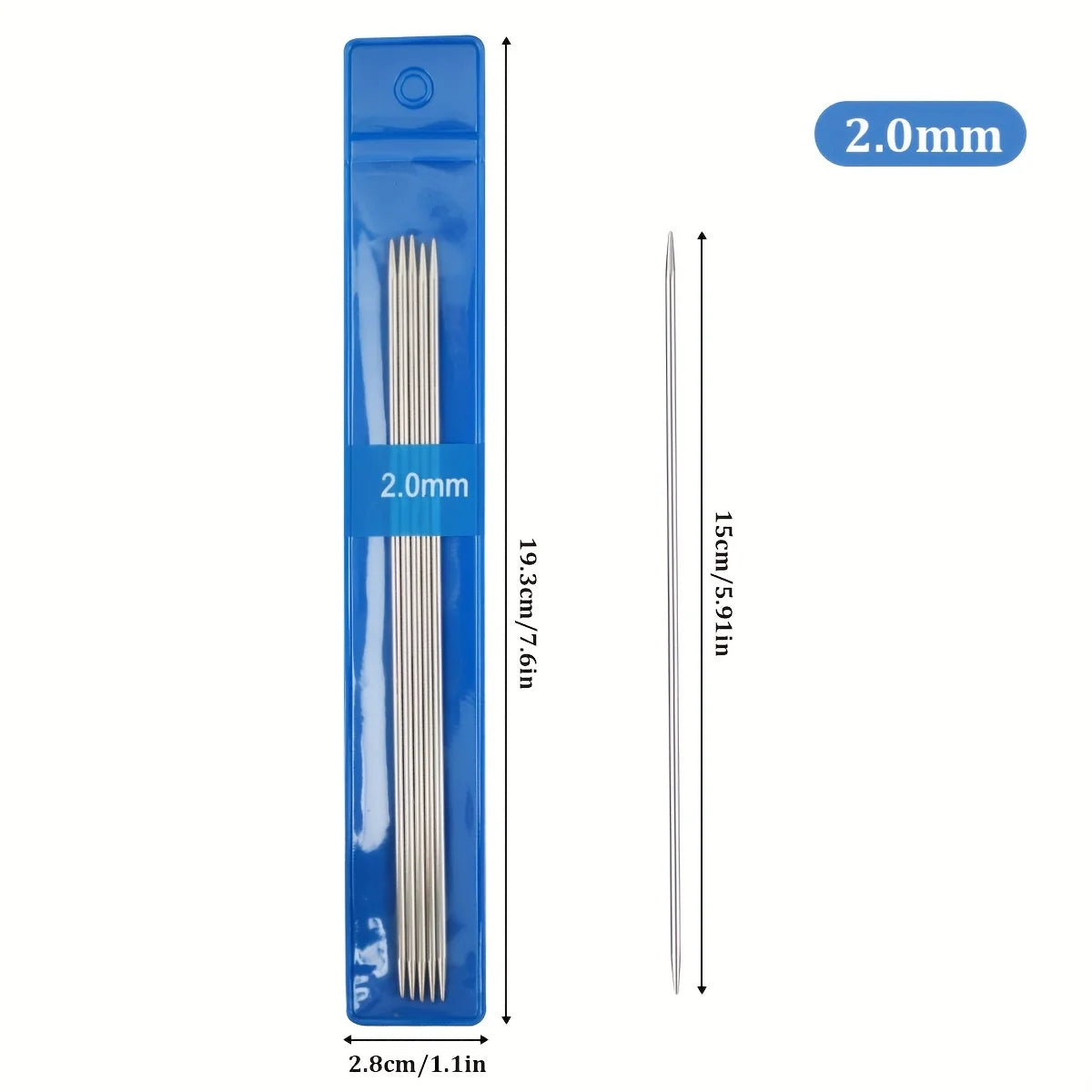 10pc/35pcs/65pcs Stainless Steel Knitting Needles Knitting supplies DIY Handmade Craft Yarn Knitting Tool For Mom Size 1.5mm-5mm