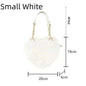 PU Heart Lolita Shoulder Bag – Bowknot Decor Japanese Shell Purse in Two Sizes, Cute Pink Messenger Bag
