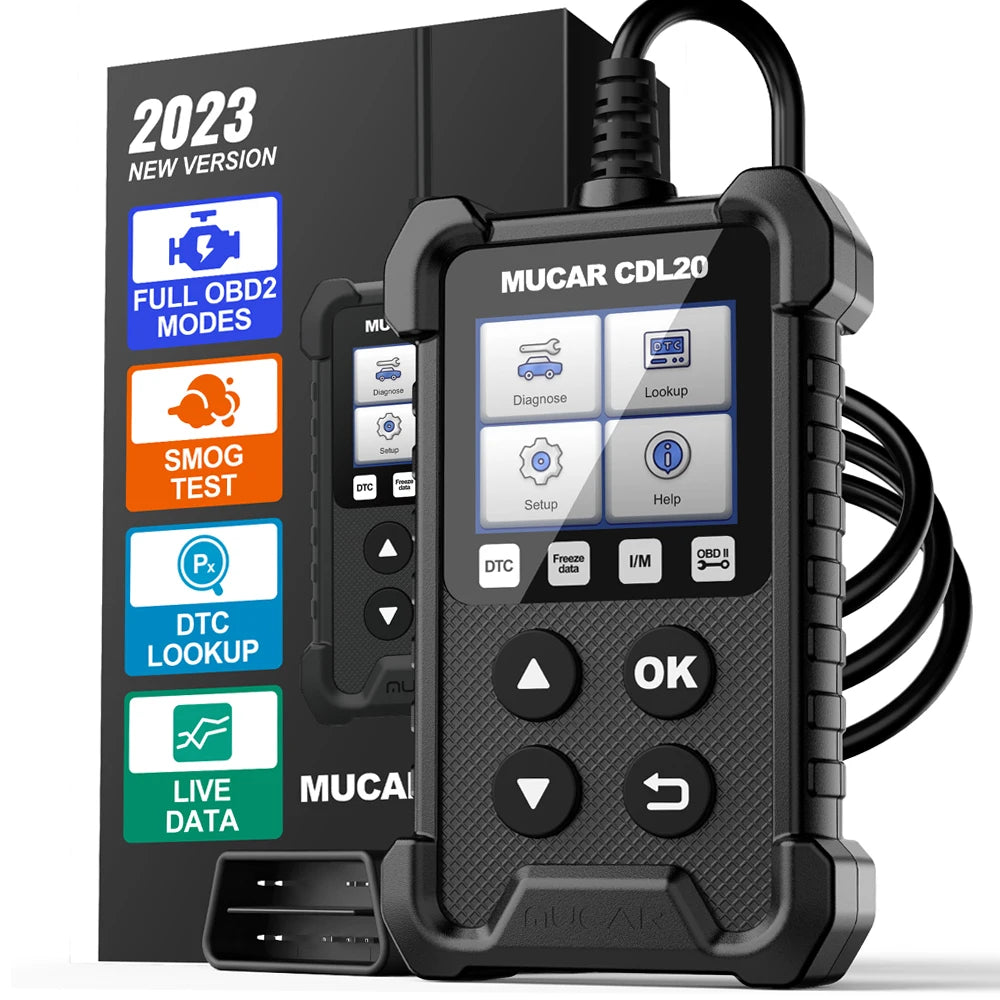 MUCAR CDL20 Obd2 Auto Diagnostic Tool Lifetime Free Obd 2 Scanner Automotivo Code Reader Check Engine Full OBD 2 Functions