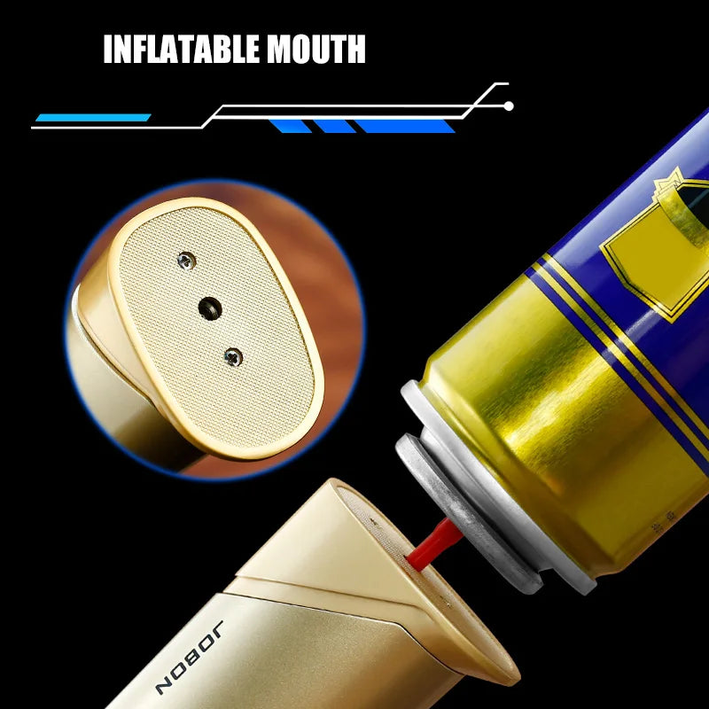 JOBON Blue Flame Gun Lighter Adjustable Flame Locking Flame Function 360° Can inverted to use Multi-functional Use Scene