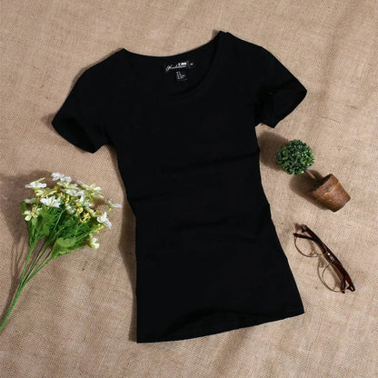 Women's Casual Short Sleeved Slim T shirts