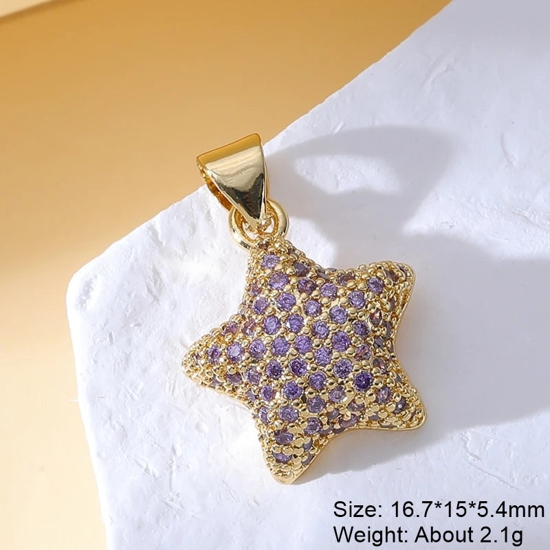 Handmade Luxury Pendant 18K Real Gold-Plated Charms