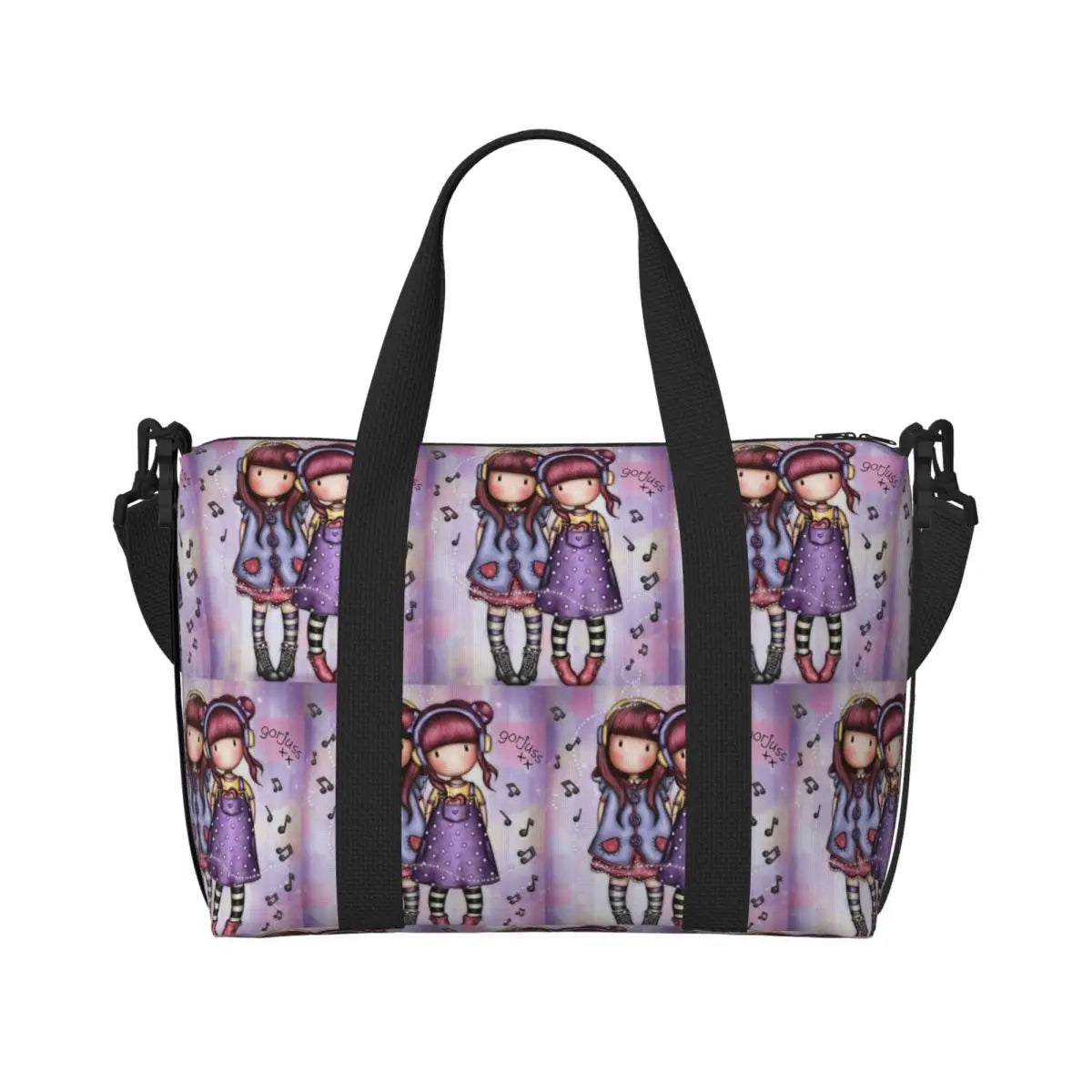 Santoro Gorjuss Large Beach & Travel Tote – Women’s Yoga, Gym, Shopping Shoulder Duffle Bag
