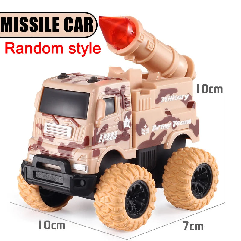 Pull Back Toy Car Inertial Rotation Car Four-wheel Drive Off-road Vehicle SUV Racing Power Children's Toy Car