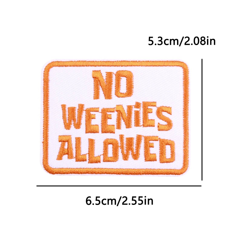 Letter Embroidered Patch Cartoon/Personality Letter Slogan Patch Iron On Patches For Clothing thermoadhesive Patches Sew Badges