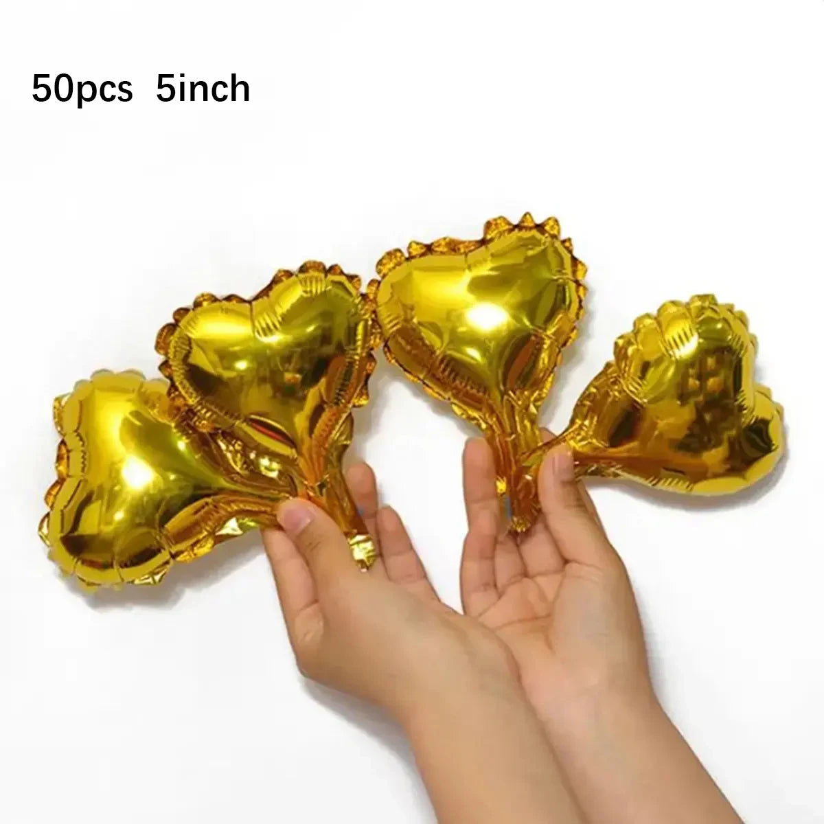 50pcs 5inch red heart balloons for Valentine's Day, birthdays, anniversaries, weddings, parties, decorations, balloons