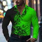 Men’s Casual Long Sleeve Button‑Up