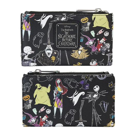 Halloween Disney Loungefly Mini Wallet – The Nightmare Before Christmas Cosplay Wallet for Girls