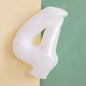 40‑Inch Yellow & White Macaron Daisy Number Foil Balloon