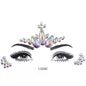 3D Sexy Face Tattoo Crystal Stickers Temporary Tattoos Glitter Fake Tattoo Rhinestones Masquerade Women Party Face Jewels Tattoo