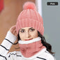 2PCS winter warm knit hat and Scarf Set
