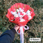 Hello Kitty Cartoon Plush Bouquet  Anime  Rose Soap Flowers  Doll Home Wedding Decoration Christmas Valentine's Day Gift