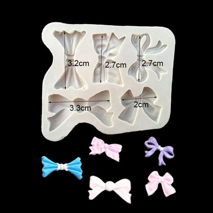 Bow Bowknot Silicone Cake Baking Mold Sugarcraft Chocolate Cupcake Resin Tools Fondant Decorating Tools