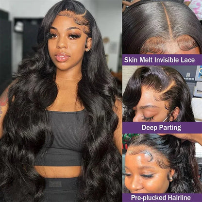 30–40" Body Wave HD Lace Wig – 13x6, 13x4, 4x4, 5x5 & 360 Pre‑Plucked Brazilian Human Hair Lace Front for Women