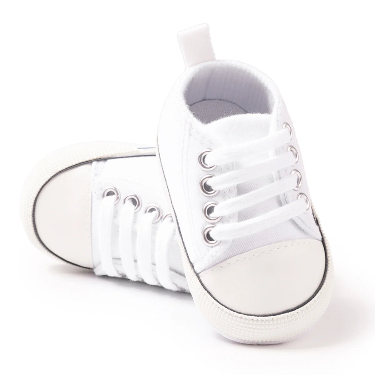 Baby Classic Canvas Sports Shoes Gender Free First Pair of Toddler Baby Shoes Non Slip Soft Soles Newborn Baby Crib Shoes