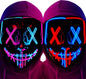 Poptrend LED Light‑Up Halloween Mask – Scary Cosplay Masquerade Mask for Festivals, Parties & Carnival Gifts
