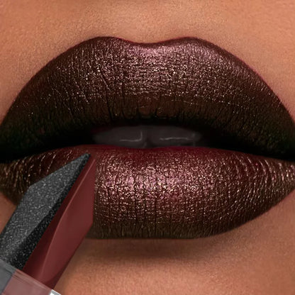 Soft Matte Two Tone 2-in-1 Lipstick Smooth Matte Lip Gloss Bright Color Long lasting Sexy Women's Cosmetics