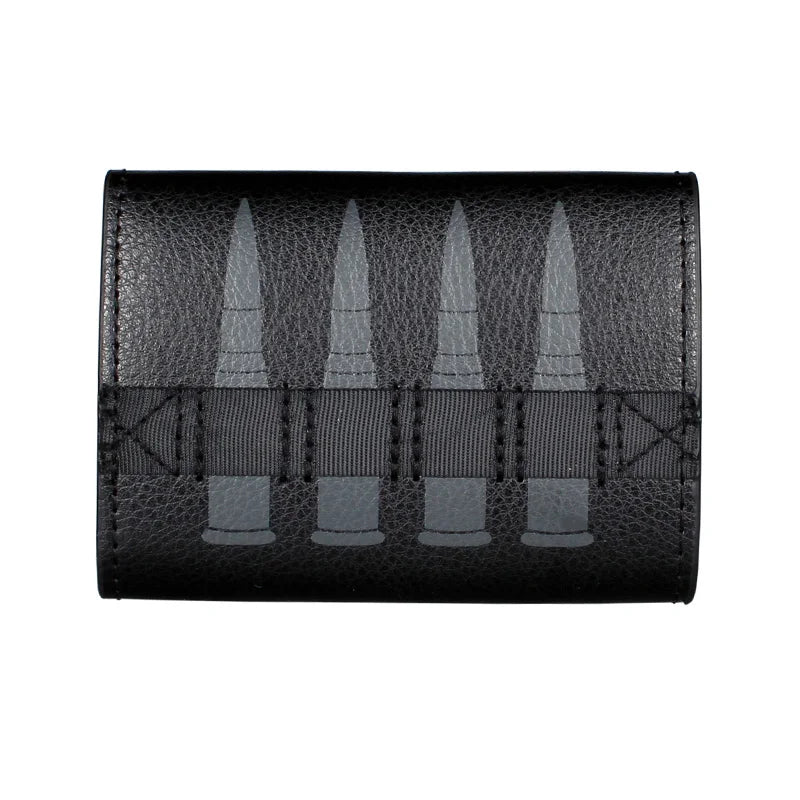 Skull  Hip Hop Wallet With Chain, PU Leather Trifold Wallet