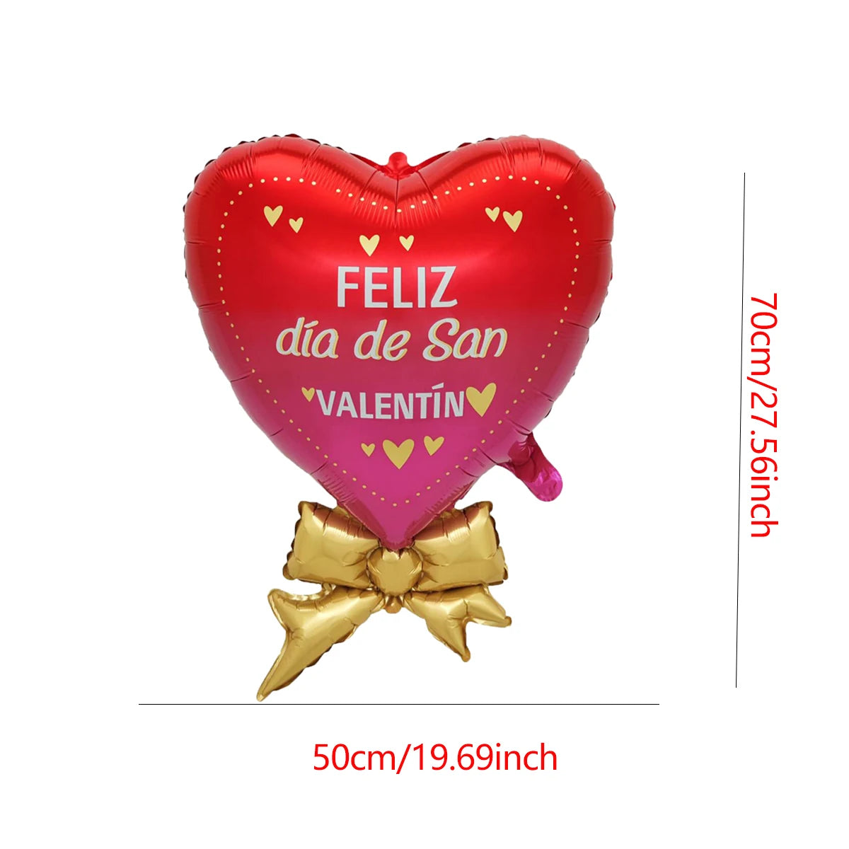 10‑Pack 18" “Te Amo” Heart Foil Balloons – Valentine’s Day & Wedding Helium Decorations