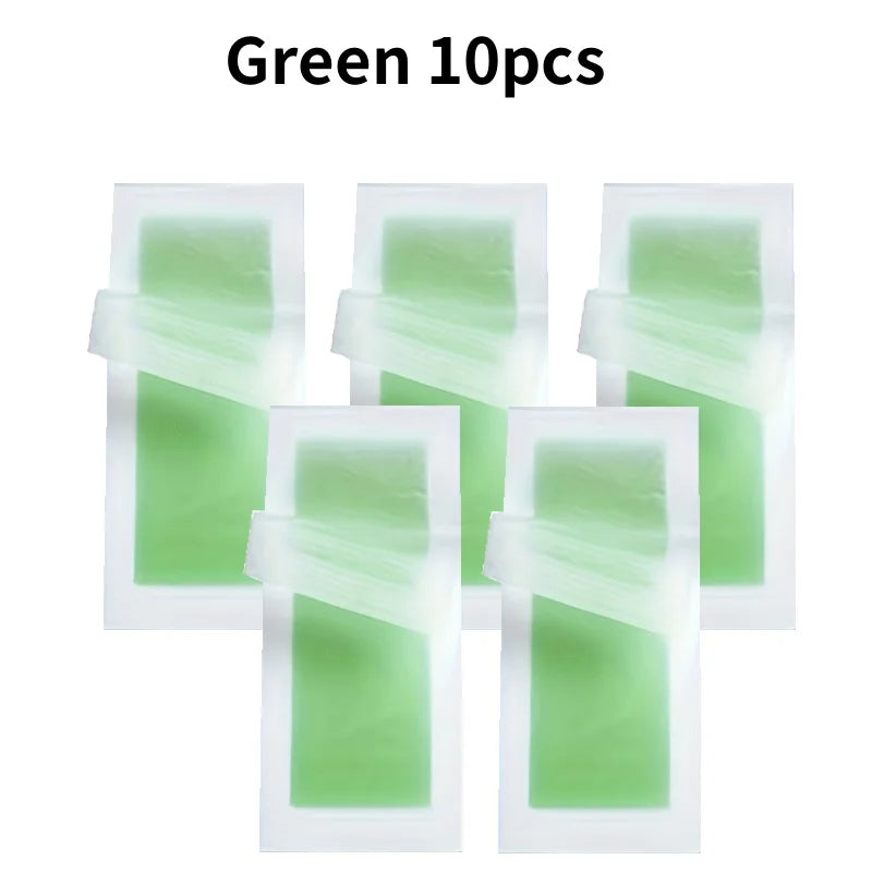 Professional Hair Removal Wax Strips – Double‑Sided Cold Strips for Legs, Body & Face (6/10/20 PCS)