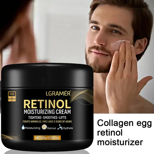 Men's Retinol Anti-Wrinkle Moisturizing Shrink Pores Whitening Face Cream